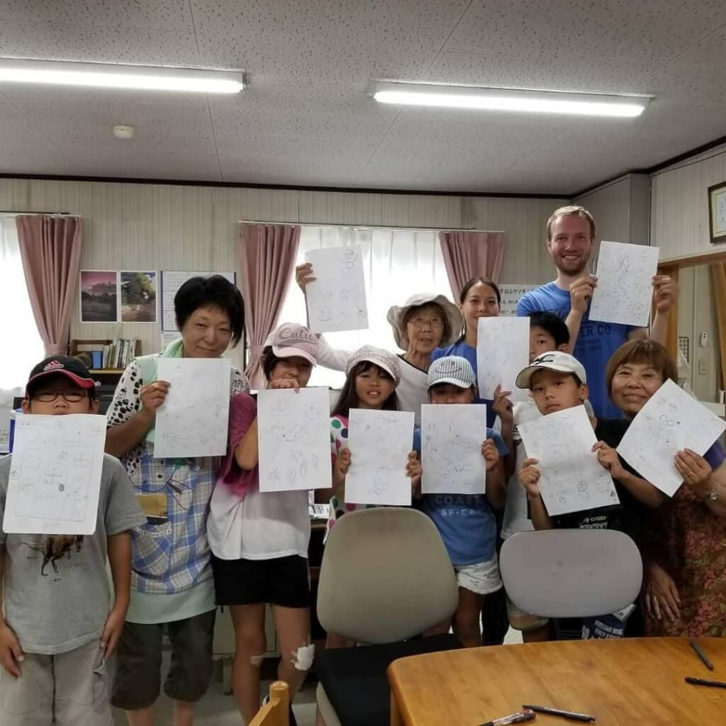 Happy drawing and art learning with kids